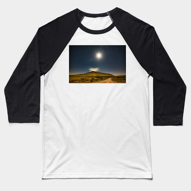 Hay Bluff by Moonlight, Brecon Beacons National Park Baseball T-Shirt by dasantillo